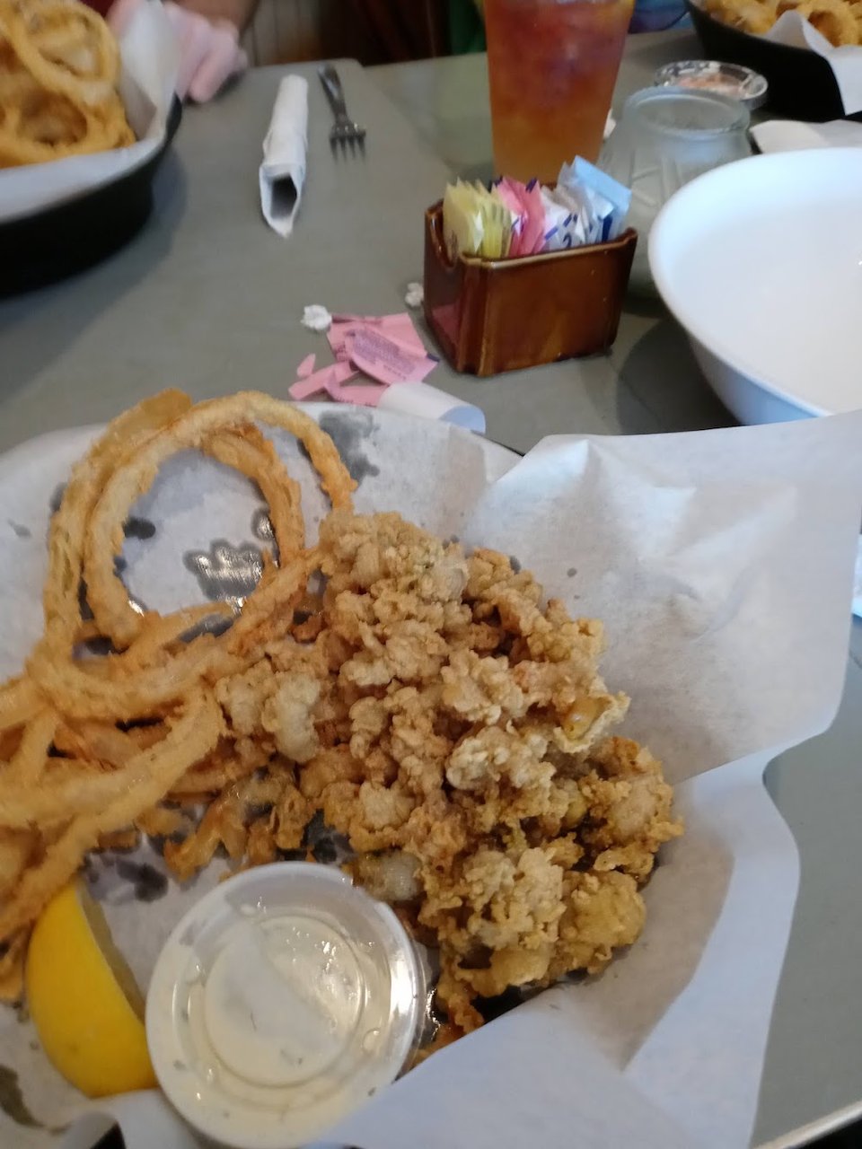Clam with Belly and Onion Rings